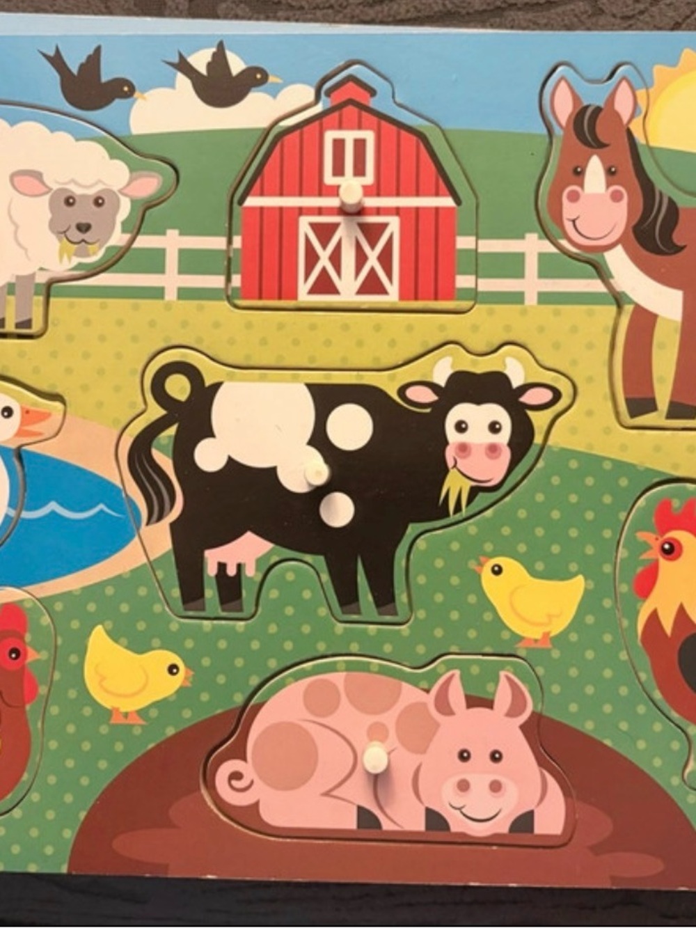 Melissa & Doug Farm Animal Wooden Puzzle